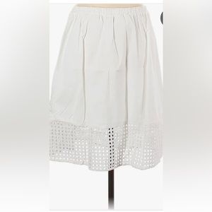 Lovely white summer skirt with eyelet detail